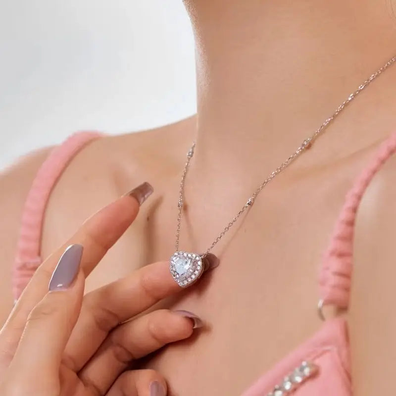 Navori Heart Pendant Necklace — Sparkling CZ That Speaks Without Words