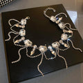Navori Crystal Statement Choker — Geometric Edge Meets Effortless Glam