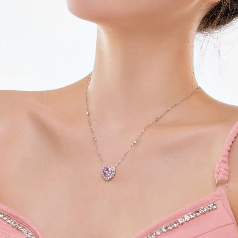 Navori Heart Pendant Necklace — Sparkling CZ That Speaks Without Words