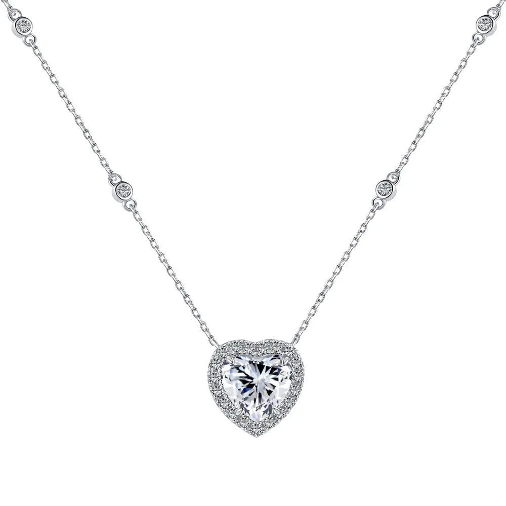 Navori Heart Pendant Necklace — Sparkling CZ That Speaks Without Words